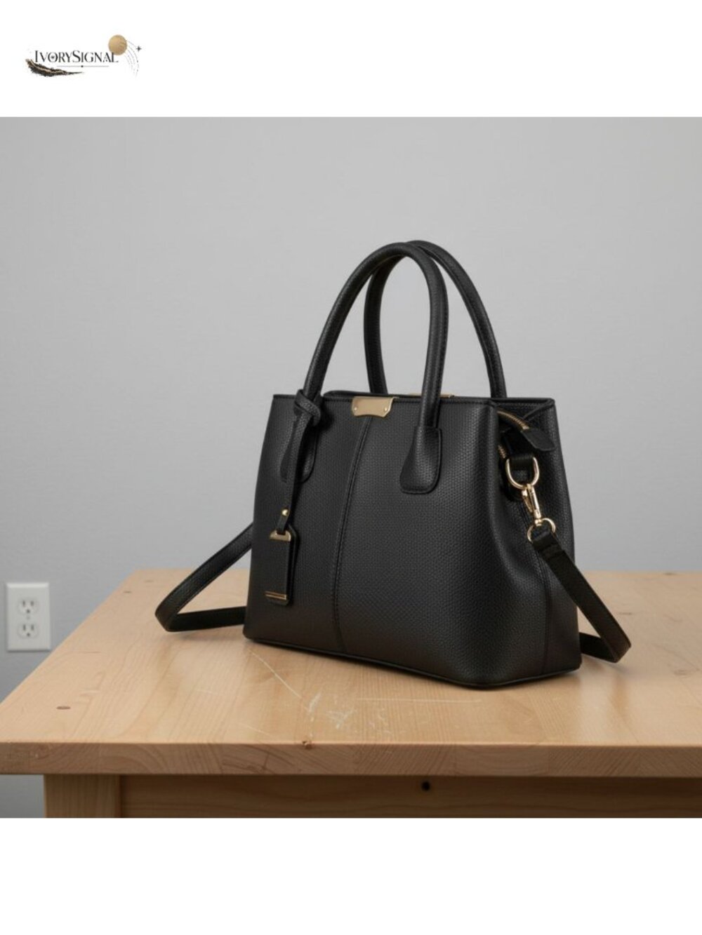 Covelin Women's PU Leather Tote Handbag Middle Size Purse Zipper